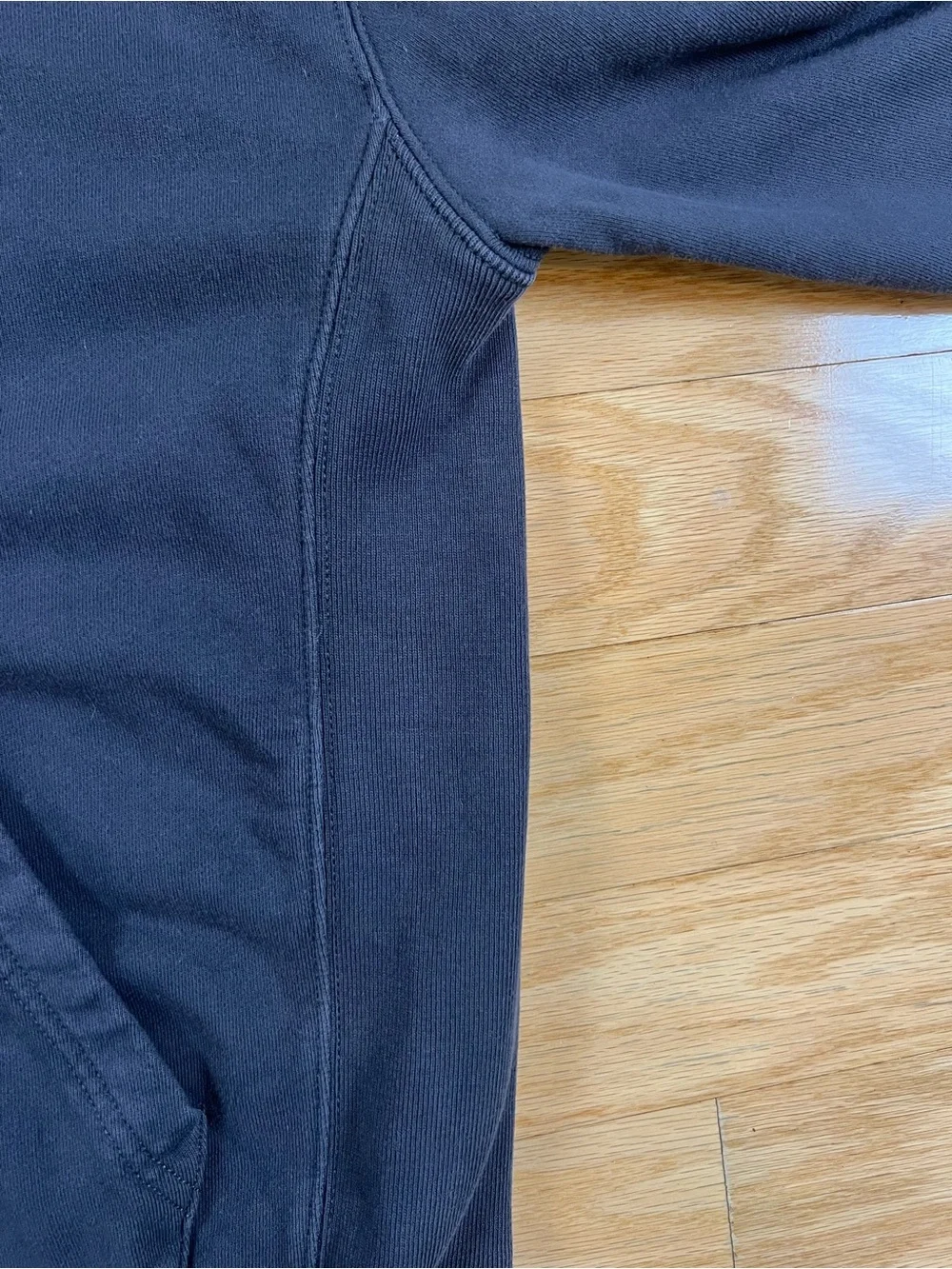 J.Crew Garment-Dyed 100% Cotton French Terry Hoodie Size Medium in Charcoal